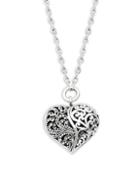 Lois Hill Classic Sterling Silver Handmade Heart Pendant Necklace