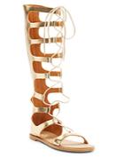 Chinese Laundry Galactic Metallic Faux Leather Gladiator Sandals