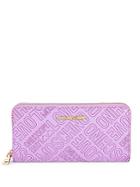Love Moschino Logo-print Faux Leather Continental Wallet