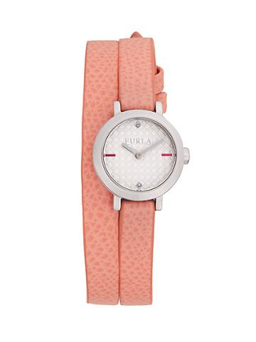 Furla Stainless Steel Leather-strap Watch