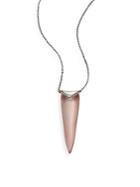 Alexis Bittar Lucite & Swarovski Crystal Spear Pendant Necklace