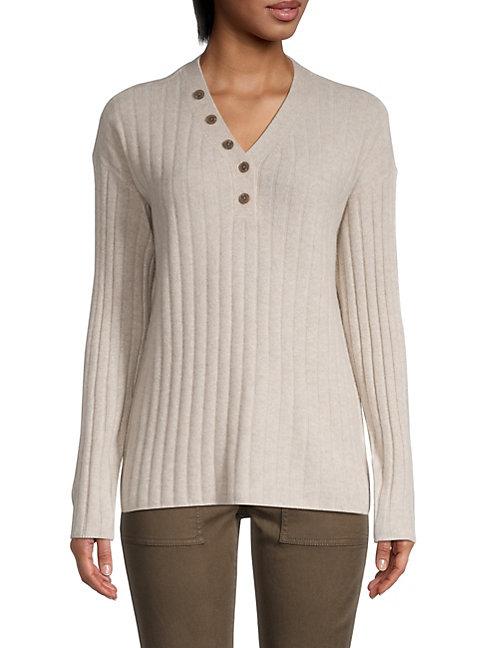 Saks Fifth Avenue Ribbed Cashmere Sweater