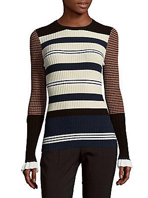 Opening Ceremony Striped Roundneck Top