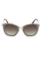 Tom Ford Eyewear India 53mm Butterfly Sunglasses