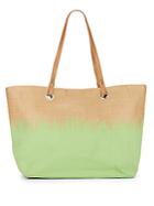 Saks Fifth Avenue Ombr? Straw Tote