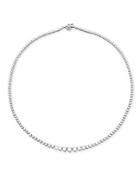 Diana M Jewels Graduated Diamond And 18k White Gold Necklace