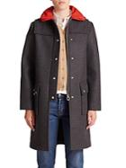 Marc Jacobs Norman Bonded Wool Peacoat
