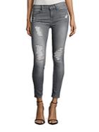 7 For All Mankind Gwenevere Distressed Ankle Jeans