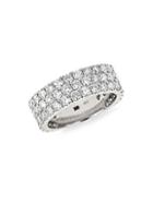 Saks Fifth Avenue 18k White Gold & White Diamond Wedding Ring