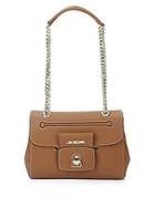 Love Moschino Faux Leather Curb Chain Shoulder Bag