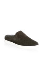 Vince Verrell Dyed Shearling & Suede Mule Sneakers