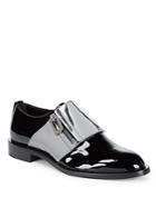 Roger Vivier Patent Leather Zip Loafers