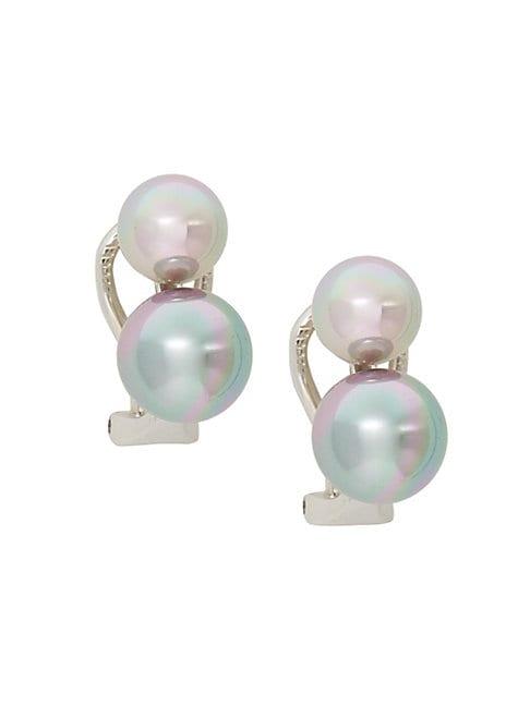 Majorica Sterling Silver & Organic Cultured Man-made Pearl Drop Earrings