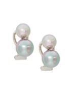 Majorica Sterling Silver & Organic Cultured Man-made Pearl Drop Earrings