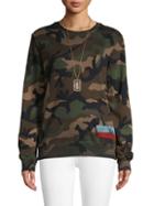 Valentino Camouflage Cotton-blend Sweatshirt