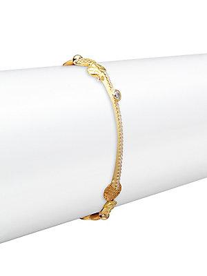 Mary Louise Designs Yellow Gold Dipped Bangle Bracelet