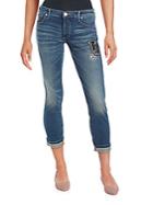 True Religion Washed Cropped Jeans