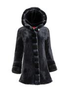 Wolfie Furs Made For Generations Premium Sheared Mink Fur Hooded Jacket