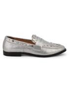 Steven By Steve Madden After Studded Metallic Penny Loafers