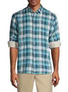 Tommy Bahama Linen In Luxury Plaid Shirt