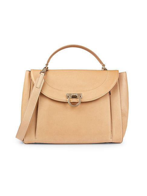 Salvatore Ferragamo Leather Top Handle Bag