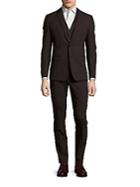 Dolce & Gabbana Modern Slim-fit Cotton-blend Solid Suit