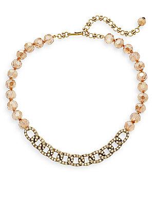 Heidi Daus Beaded Crystal Chain Link Necklace