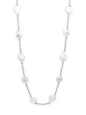 Judith Ripka 25mm Baroque Pearl Laguna Necklace