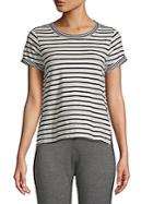 Marc New York By Andrew Marc Performance Striped Crewneck Tee
