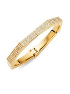 Vita Fede 24k Goldplated Swarovski Crystal Octagon Hinge Bracelet