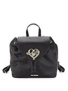 Love Moschino Faux Leather Drawstring Backpack