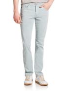Ag Graduate Tailored-fit Sueded Cotton Jeans