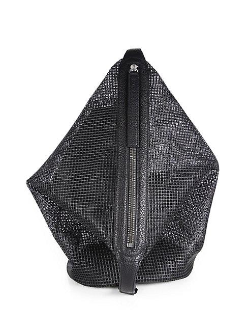 Kara Dry Mesh & Leather Backpack
