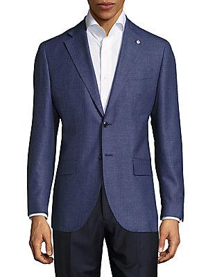Lubiam Wool-blend Textured Sportcoat