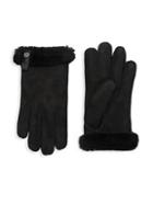 Ugg Australia Sheepskin And Dyed Shearling Tenney Gloves