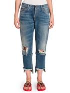 Dolce & Gabbana Distressed Cropped Jeans