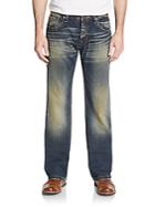 Cult Of Individuality Hagan Distressed Calf-hair Pocket Jeans