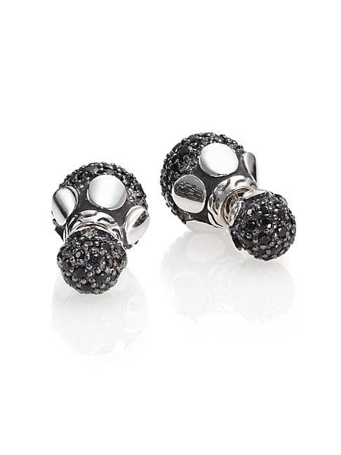 John Hardy Dot Black Sapphire & Sterling Silver Stud Earrings