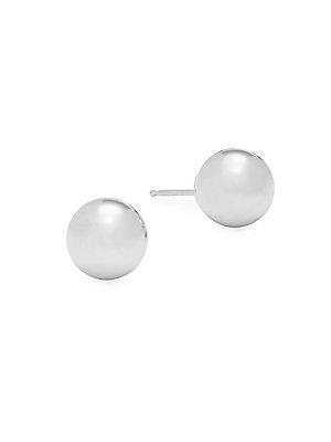 Saks Fifth Avenue 14k White Gold Ball Stud Earrings