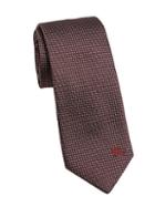 Burberry Manston Dotted Embroidery Silk Tie
