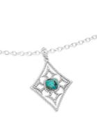 Armenta New World Diamond & Chrysocolla Enhancer Pendant
