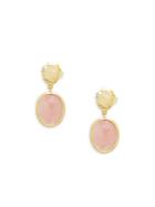 Marco Bicego Quartz And 18k Yellow Gold Faceted Drop Earrings