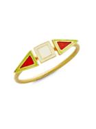 Legend Amrapali Holi 18k Gold Geometric Ring