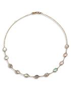 Ippolita Polished Rock Candy Black Shell & 18k Yellow Gold Small Oval Station Necklace
