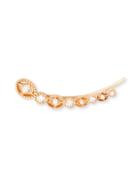 Sara Weinstock Marquis 18k Rose Gold & Diamond Single Crawler Earring
