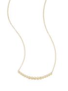 Saks Fifth Avenue 14k Yellow Gold Beaded Necklace