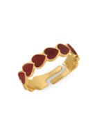 Gabi Rielle 22k Goldplated Heart Adjustable Ring