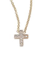 Kacey K Fine Jewelry Diamond & 14k Gold Cross Necklace