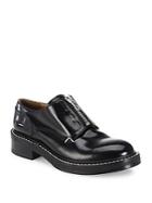 Rag & Bone Saxon Zip-front Leather Loafers