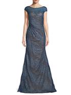 Rene Ruiz Embellished Mermaid Gown